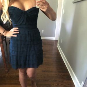 BCBGMaxAzria Navy Bustier Dress